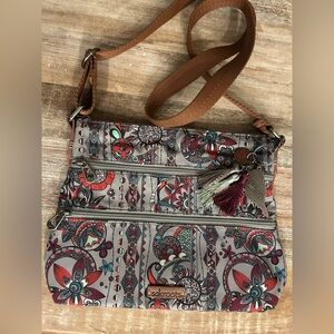 Sakroots Multicolor Floral Crossbody Bag